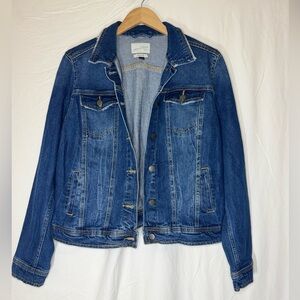 Universal Thread Blue Jean Jacket with Cropped Length